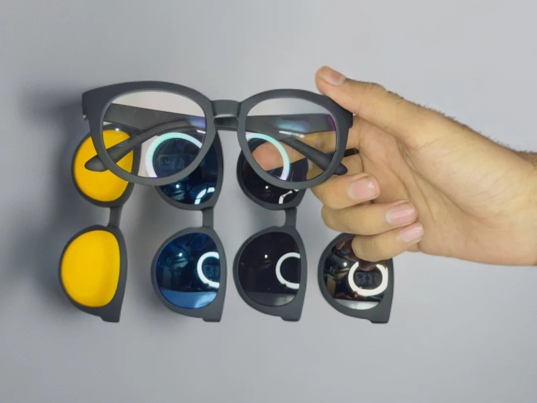 5 In 1 Sunglasses Set UV400 Polarized Magnetic Clip