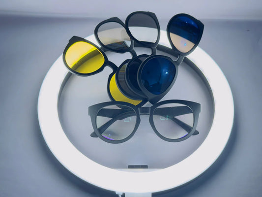 5 In 1 Sunglasses Set UV400 Polarized Magnetic Clip